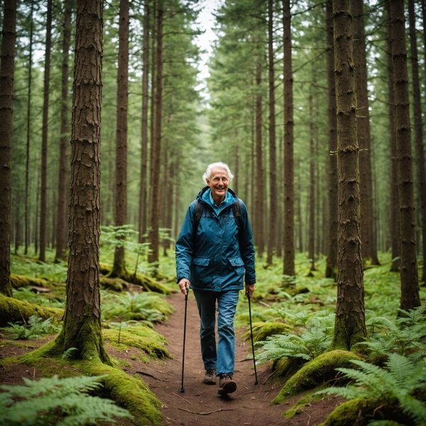 Comment les seniors peuvent-ils utiliser la marche en forêt pour réduire le stress et améliorer leur bien-être ?